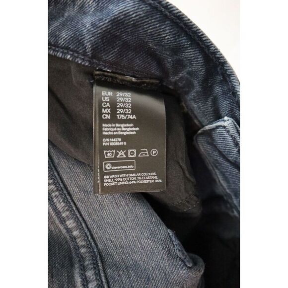 H&M 144278 Men's Sz 29x32 Blue Regular Fit Coupe Standard Stretch Denim Jeans - Picture 4 of 8
